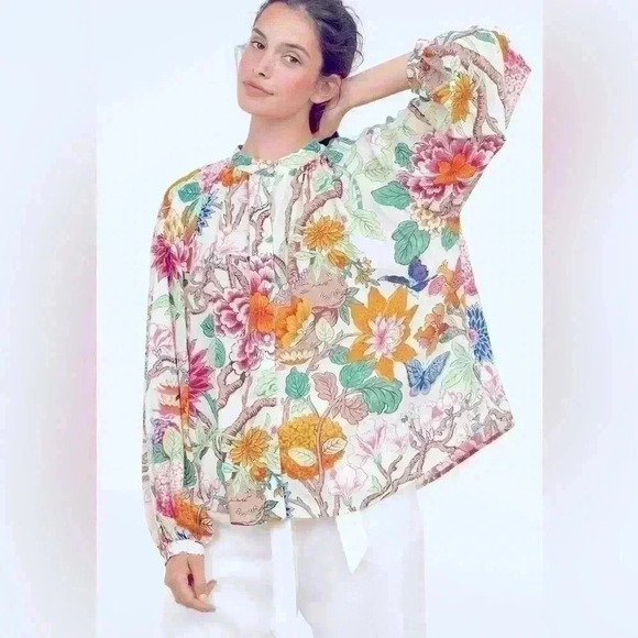 GP& Baker & HM button down “India” top - Picture 1 of 9